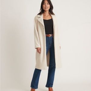 Soft and fuzzy Marine Landing Aspen cream coat